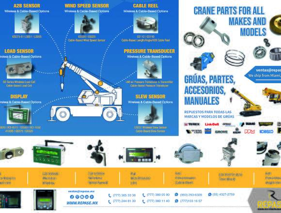 GRUAS PARTES ACCESORIOS MANUALES 