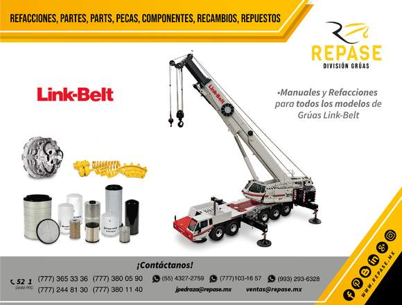 RECAMBIOS, MANUALES Y  EQUIPOS LINK BELT 