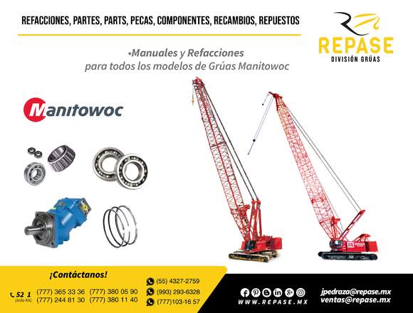 Manuales de partes para equipos MANITOWOC