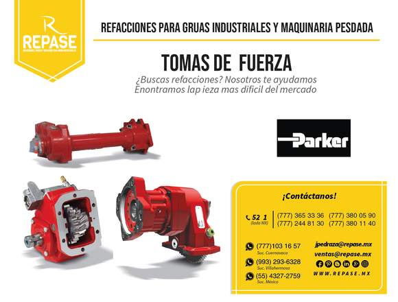 REPUESTOS  PARA TOMAS DE FUERZA PARKER