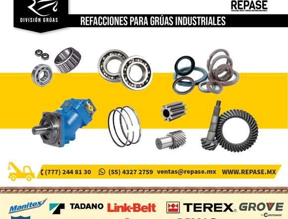 REFACCIONES PARA GRÚAS INDUSTRIALES.