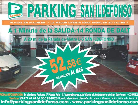 OFERTA Plazas de parking en alquiler