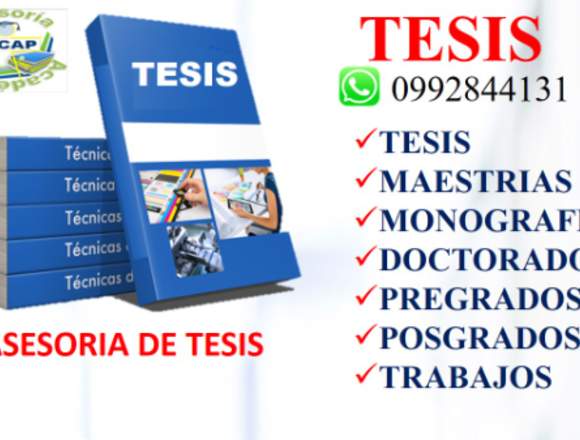 ASESORIA Y DESAROLLO DE TESIS -TODAS LAS CARRERAS