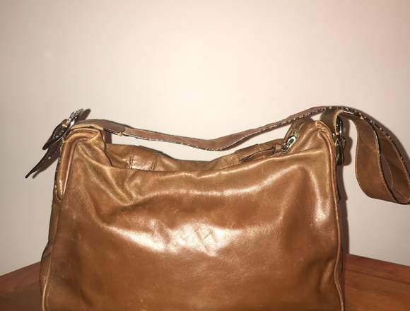 Bolsa DKNY original de piel cognac