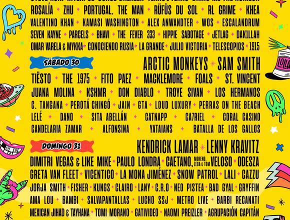 ENTRADAS PARA LOLLAPALOOZA ARGENTINA 2019