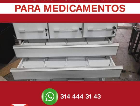 Muebles Drogueria Torre Gavetera farmacia vitrinas