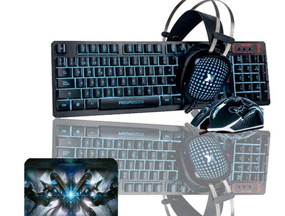 Kit Gamer N°10/Teclado-Mouse-Audifono Y Pad Mouse
