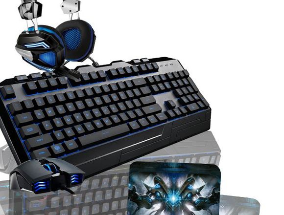 Kit Gamer N°11/Teclado-Mouse-Audifono Y Pad Mouse