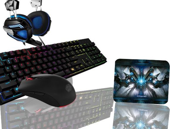 Kit Gamer N°12/Teclado-Mouse-Audifono Y Pad Mouse