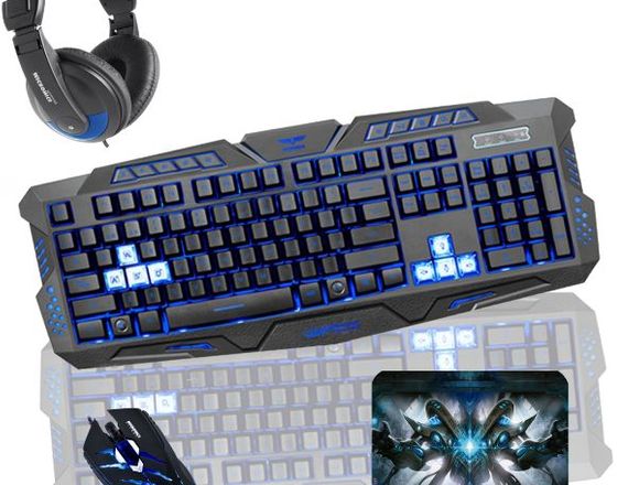 Kit Gamer N°05/Teclado-Mouse-Audifono Y Pad Mouse