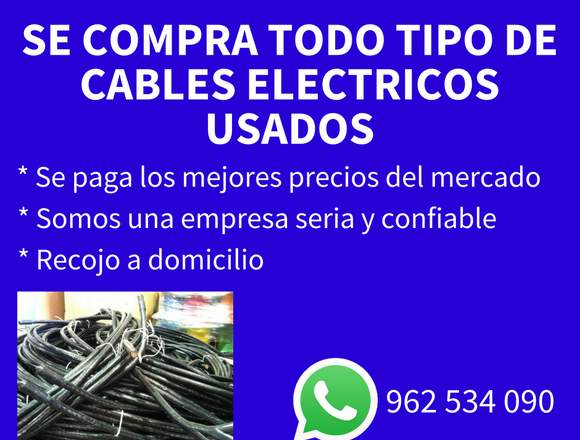 Se compra todo tipo de cables electricos usados