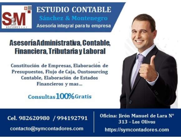 ESTUDIO CONTABLE EN LOS OLIVOS