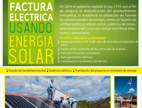 Inversionistas proyectos energia solar en Colombia