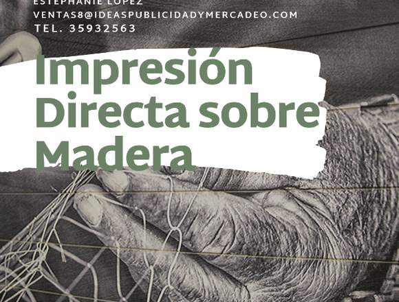 Impresión Directa sobre Madera