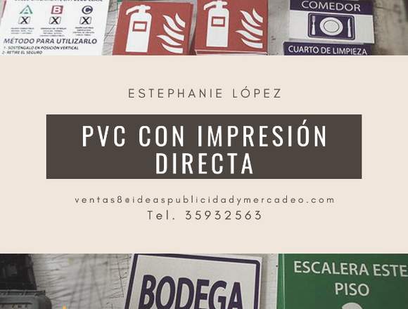 Impresión Directa en PVC