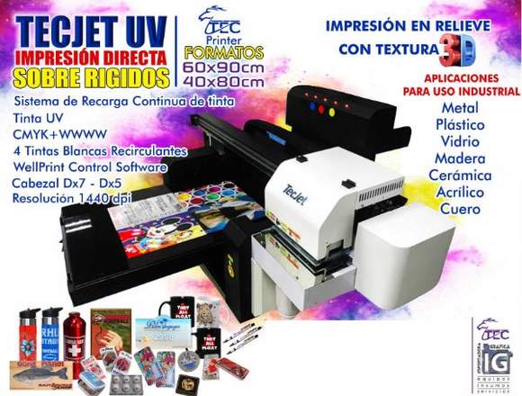 IMPRESORA SOBRE RIGIDOS UV 