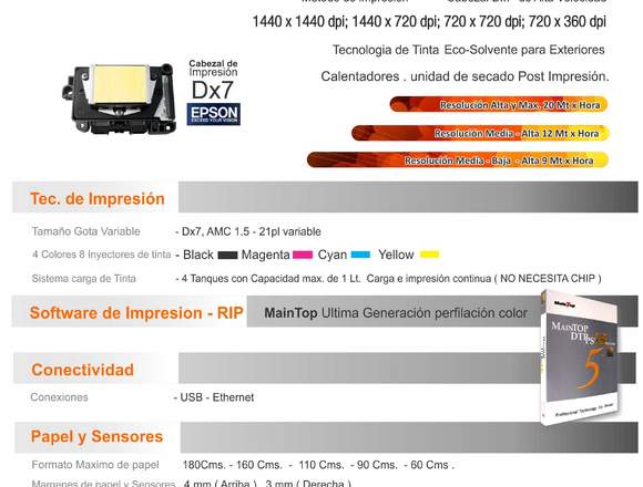 AA Plotter de exterior de 180cm