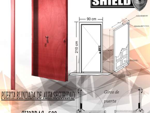 PUERTA BLINDADA DE ALTA SEGURIDAD SH3PBAS-503