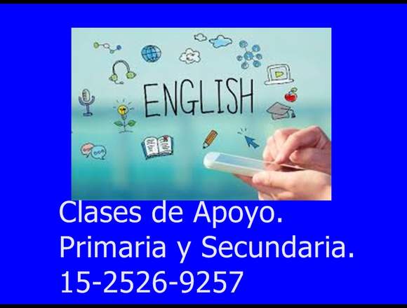 Clases de apoyo de Inglés. 