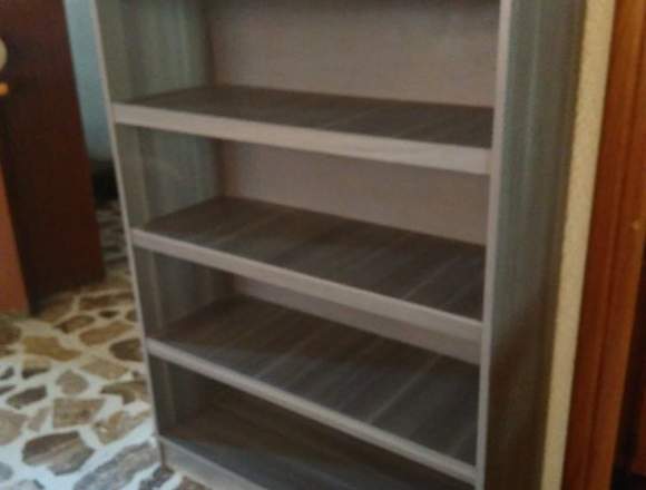 Librero Estanteria Gris Lombardia MDF