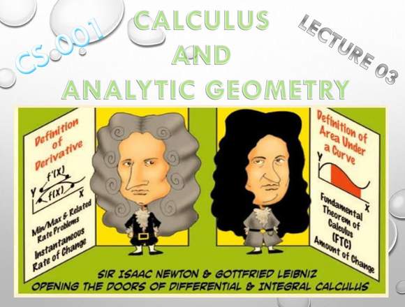 Clases CÁLCULO I+GEOMETRÍA ANALÍTICA+TRIGONOMETRÍA