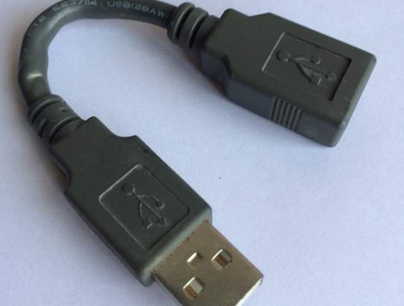 Cable adaptador USB macho a USB hembra