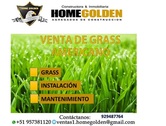 venta de GRASS, MANTENIMIENTO Y TRASLADO