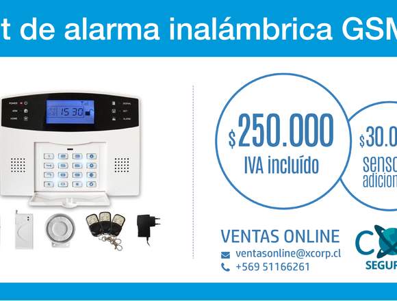 Set de alarma GSM Inalámbrica para hogar