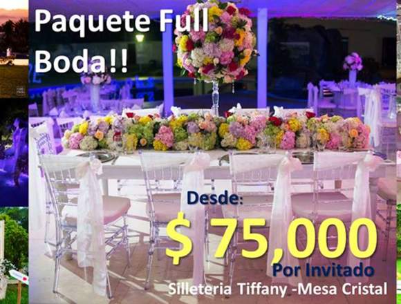 BODAS TODO INCLUIDO EN CALI!