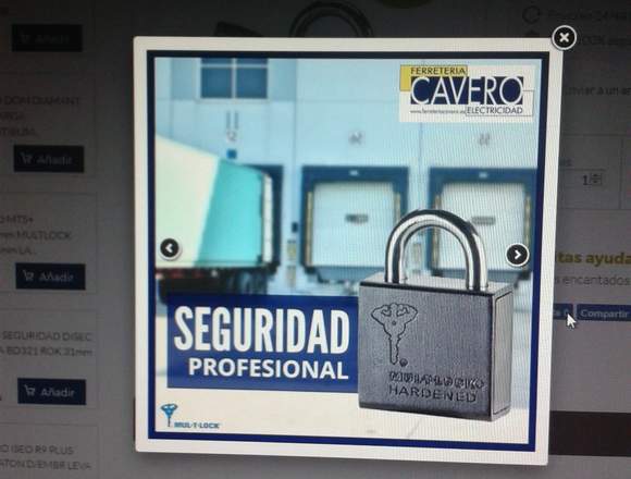 Candado de alta seguridad  uso general MUL-T-LOCK