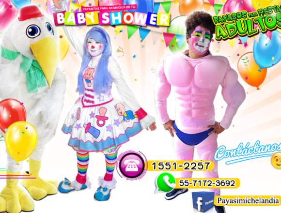 PAYASOS para ADULTOS * BABY SHOWER * DESPEDIDAS