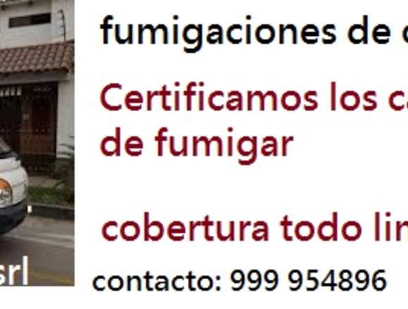 certificado de fumigacion, fumigacion de camion