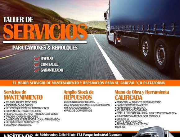 TALLER DE SERVICIOS - CABEZALES - REMOLQUES 