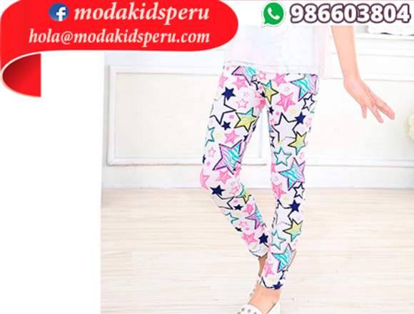 Leggins para niñas a s/.15 soles Moda Kids Peru