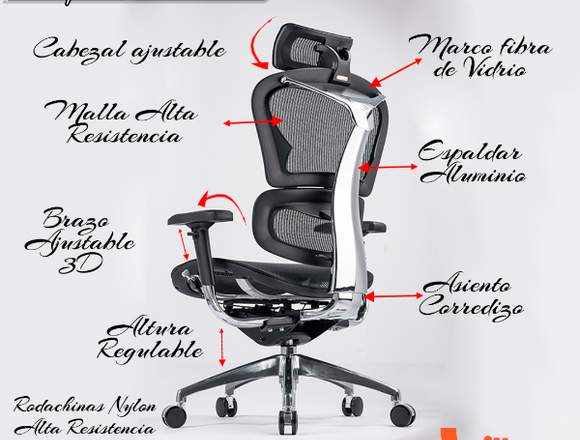 silla ergonomica gerencial moderna