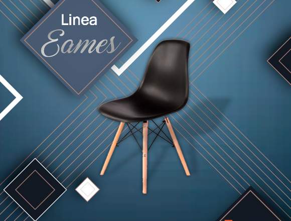 Silla Eames Tapiz Negro