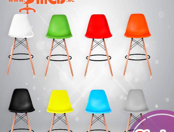 Taburetes eames fijos