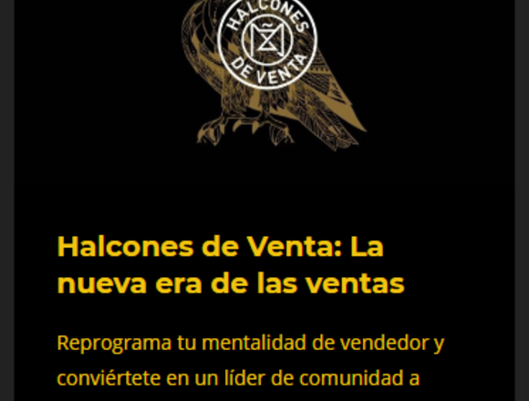 Curso online HALCONES DE VENTA 1 