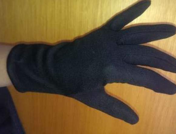 guantes LPR guantes de tela blancos y negros