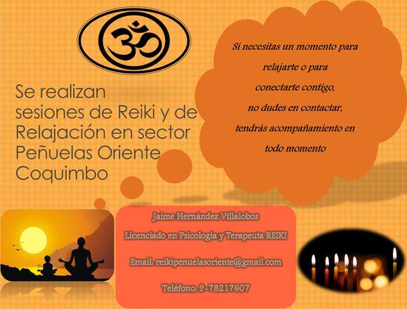 Sesiones de Relajación y Reiki