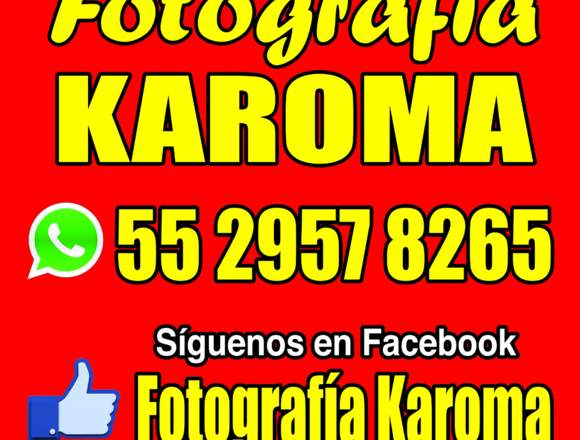 Fotografía Karoma, tu historia tu momento