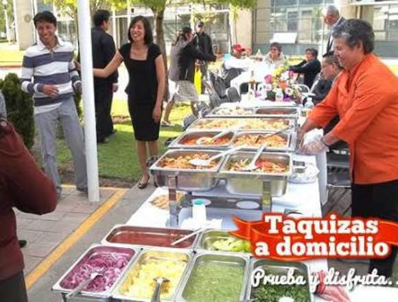 Servicio de taquizas a domicilio. 