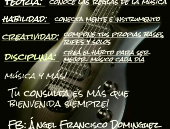 Clases de guitarra electrica y criolla