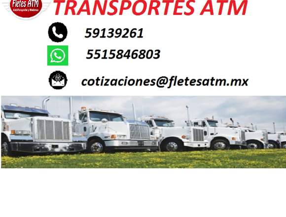 FLETES ATM TRANSPORTES LOCALES Y FORANEOS