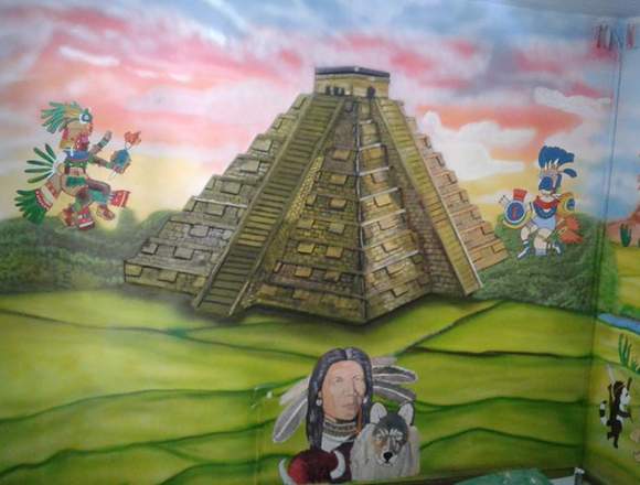  MURALES , FACHADAS E INTERIORES EN COLEGIOS 