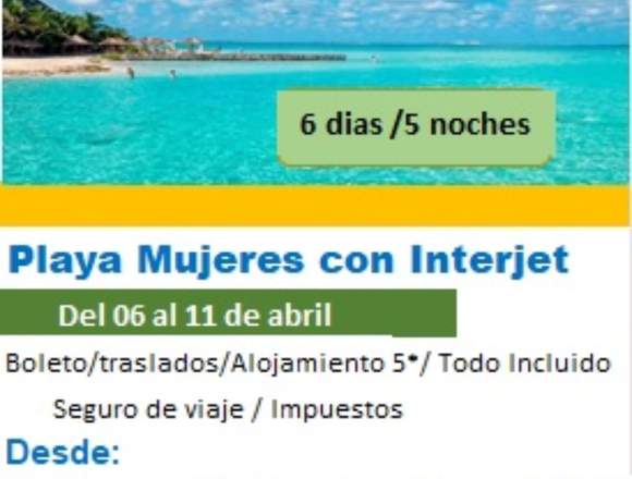 Playa Mujeres viaje familiar oferta