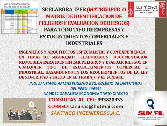 ELABORO IPER PARA EMPRESAS