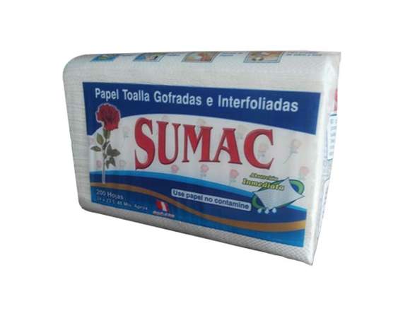  PAPEL TOALLA INTERFOLIADO BLANCO MARCA SUMAC