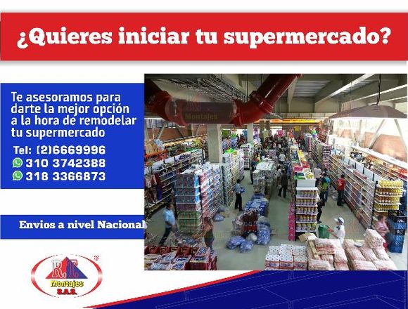 ESTANTERÍA BARATA! GONDOLA PARA SUPERMERCADOS