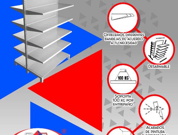 ESTANTERÍA ECONÓMICA NUEVA Y REMANUFACTURADA